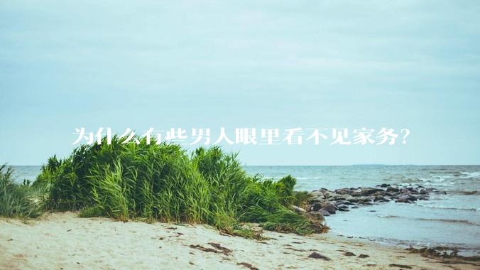 为什么有些男人眼里看不见家务？