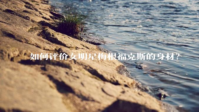 如何评价女明星梅根福克斯的身材？